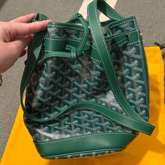 Goyard Emerald Green Bucket Bag - Picture 2 of 3